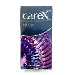 Carex Ribbed Pleasure Condom 12 pack