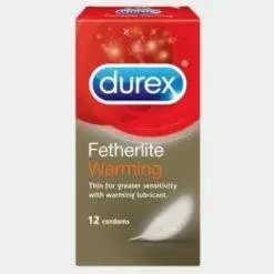 Durex Fetherlite Warming Condoms 12pcs