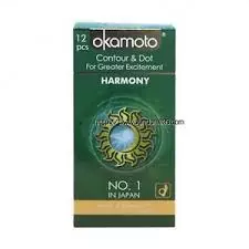 Okamoto Harmony Contour and Dot Condom 10 pack