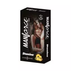 Manforce Stamina Pine Apple Flavored Condom - 10 Pack