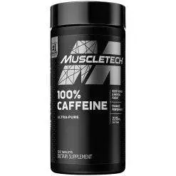 MuscleTech 100% Pure Caffeine Pills, 220mg Caffeine Pill, Energy & Mental Focus Supplement, 125 Capsules