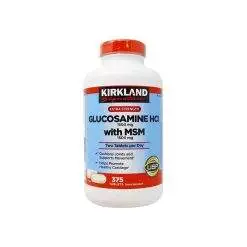 Kirkland Signature Extra Strength Glucosamine HCI 1500mg With MSM 1500 mg 375 Tablets