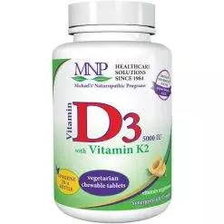 Michael's Naturopathic Progams Vitamin D3 5000 IU with Vitamin K2 Tablets, 90